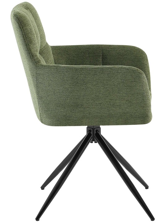 Set van 2 eetkamerstoelen Jonah stof, groen