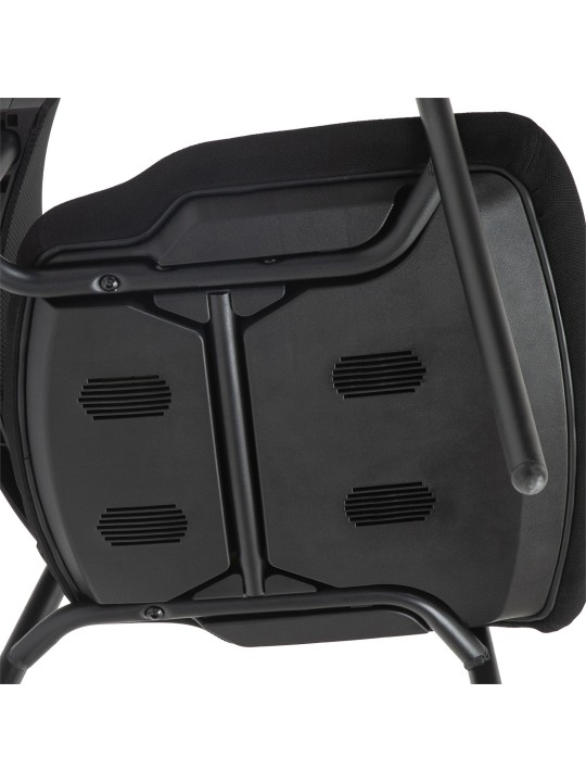 Set van 2 bezoekersstoelen Volga, zwart