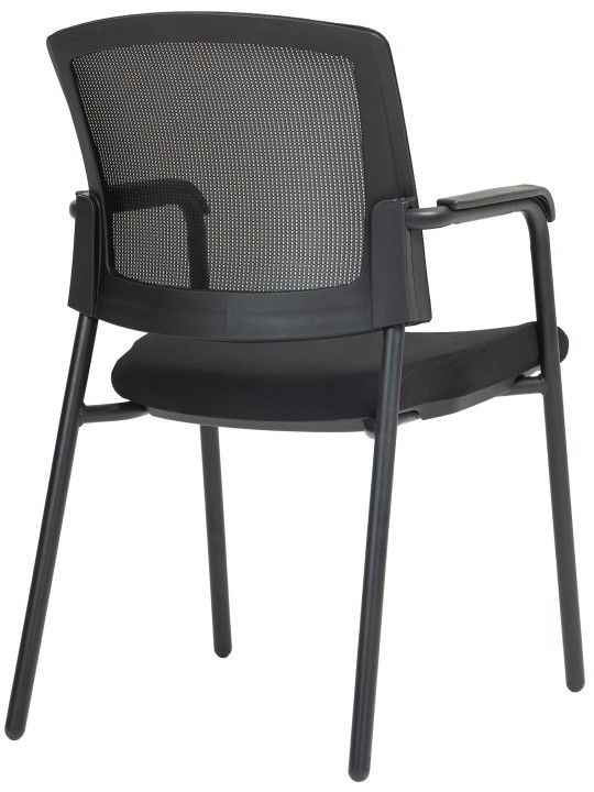 Set van 2 bezoekersstoelen Volga, zwart