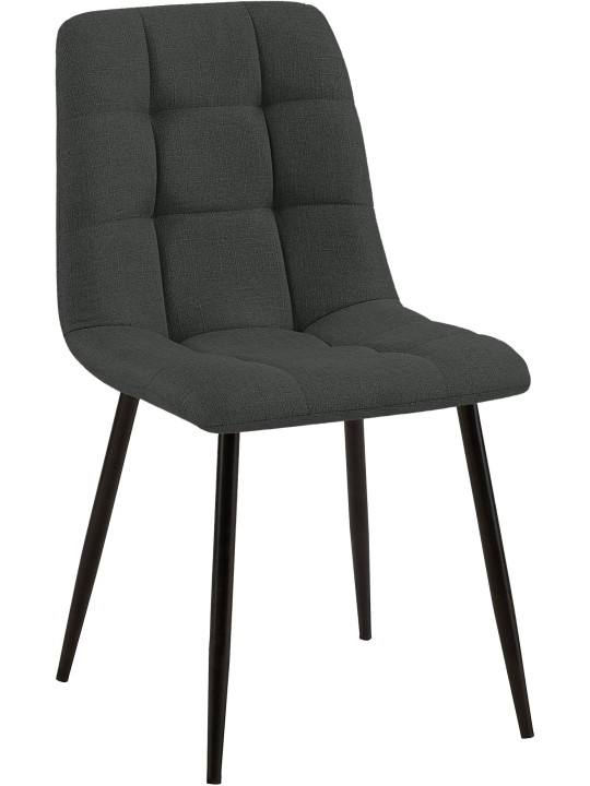 Eetkamerstoel Tilde stof, donkergrijs