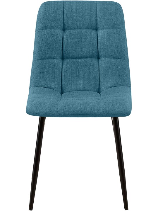 Set van 2 eetkamerstoelen Tilde stof, blauw
