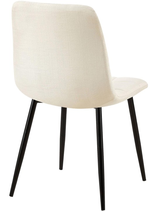 Set van 2 eetkamerstoelen Tilde stof, crème