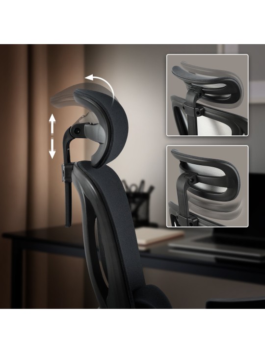 Bureaustoel Leesburg, zwart/zwart