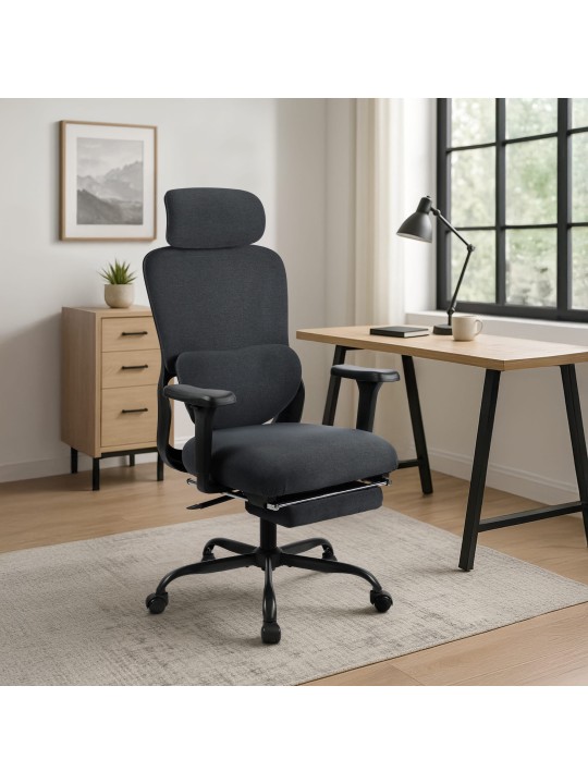 Bureaustoel Leesburg, zwart/zwart