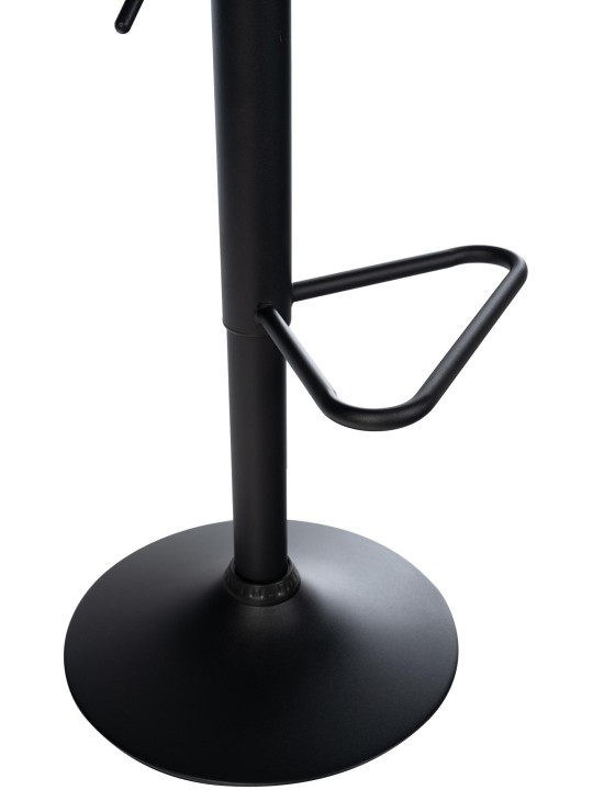 Set van 2 barkrukken Kasson stof, zwart