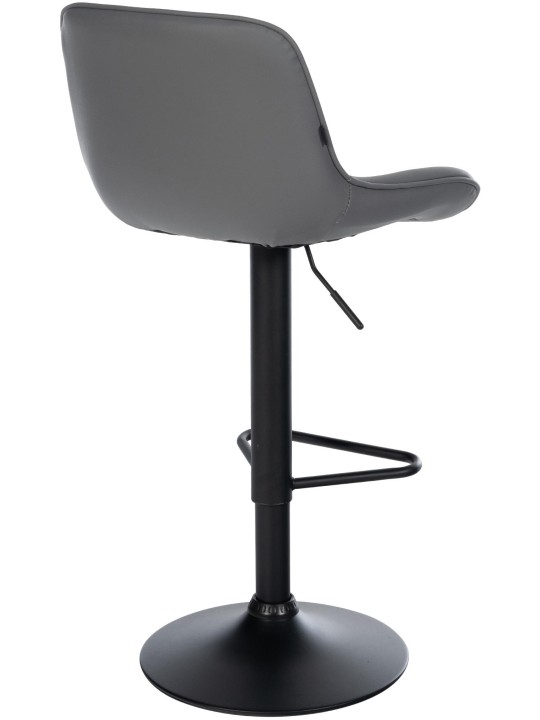 Set van 2 barkrukken Kasson kunstleer, grijs