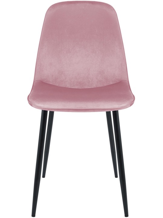 Maryam fluwelen eetkamerstoel, roze