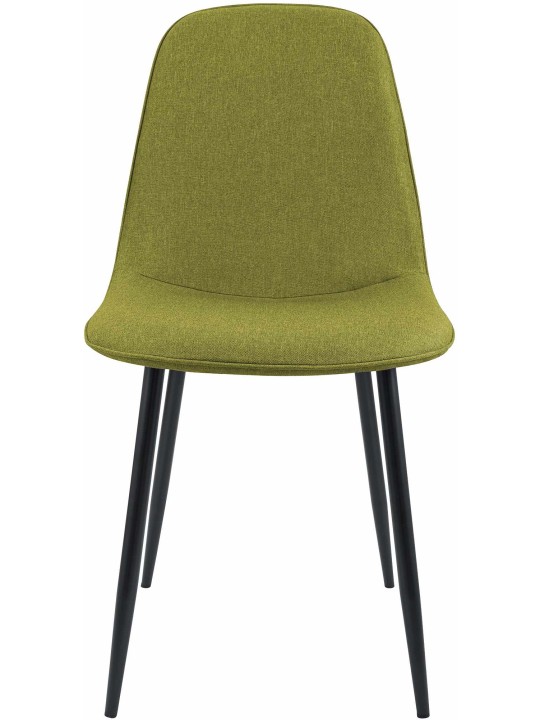 Set van 4 eetkamerstoelen Maryam stof, groen Set van 4 eetkamerstoelen Maryam stof, groen