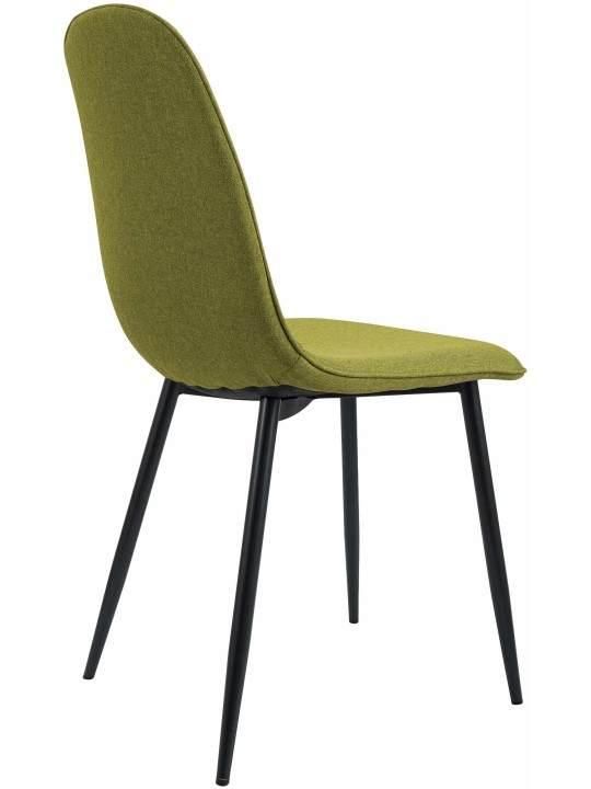 Set van 4 eetkamerstoelen Maryam stof, groen Set van 4 eetkamerstoelen Maryam stof, groen
