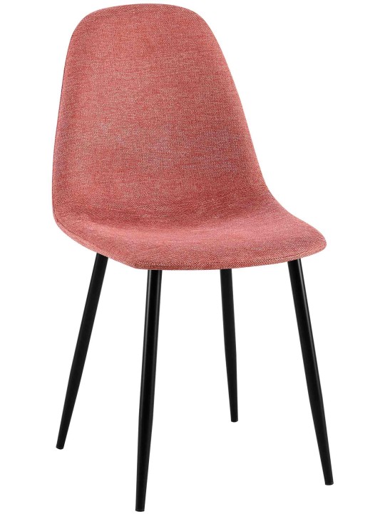 Eetkamerstoel Napier stof, oranje Eetkamerstoel Napier stof, oranje