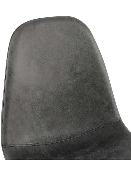 Napier vintage kunstleer eetkamerstoel, zwart Napier vintage kunstleer eetkamerstoel, zwart