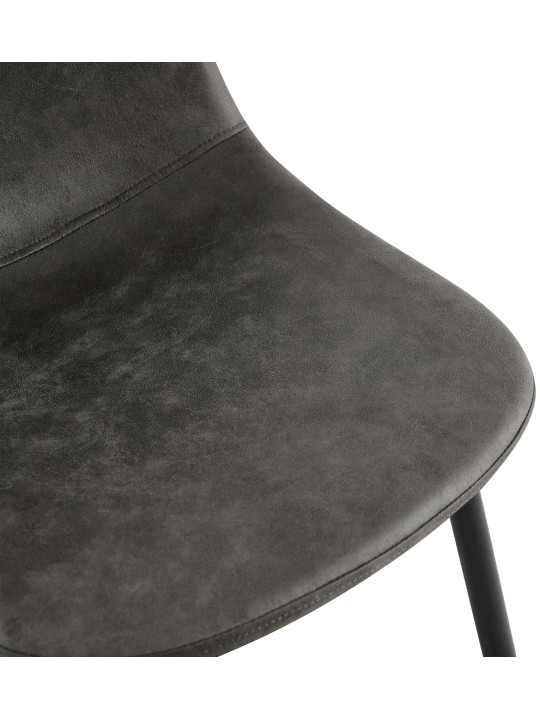 Napier vintage kunstleer eetkamerstoel, zwart Napier vintage kunstleer eetkamerstoel, zwart