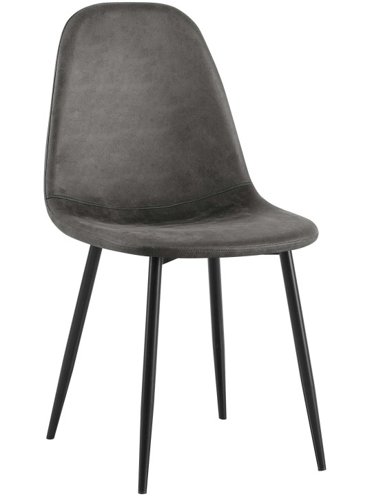 Napier vintage kunstleer eetkamerstoel, zwart Napier vintage kunstleer eetkamerstoel, zwart