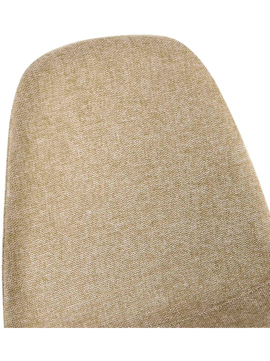 Set van 4 eetkamerstoelen Napier stof, taupe