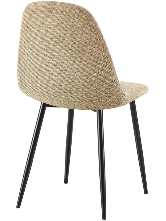 Set van 4 eetkamerstoelen Napier stof, taupe