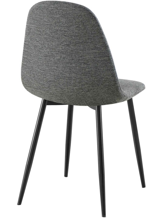 Set van 4 eetkamerstoelen Napier stof, grijs