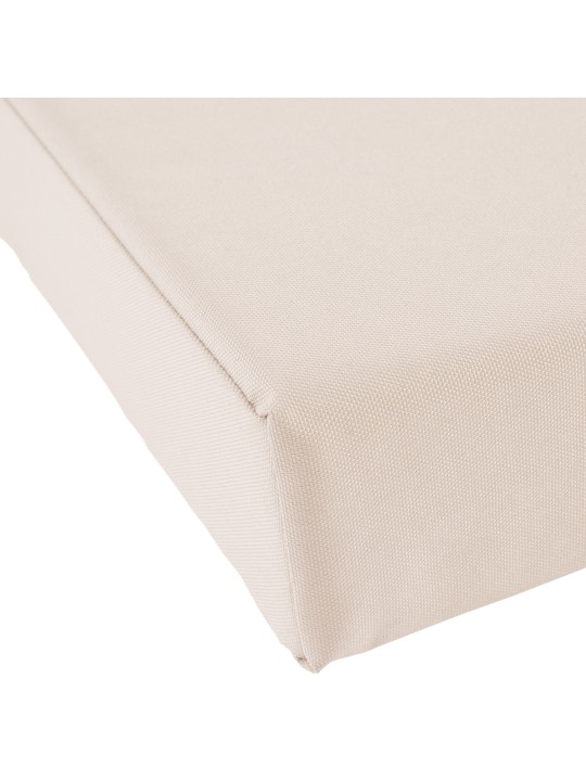 Joyce schommelbank met zitkussen 120 cm + teak, crème