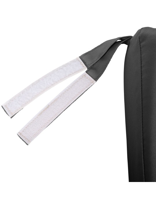 Teakhouten bank Jackson met zitkussen 180 cm + teakhout, donkergrijs