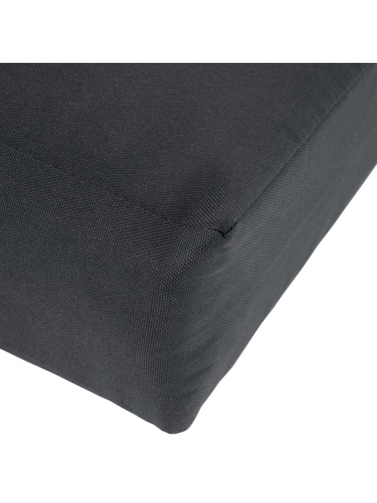 Teakhouten bank Jackson met zitkussen 220 cm + teakhout, donkergrijs Teakhouten bank Jackson met zitkussen 220 cm + teakhout, donkergrijs