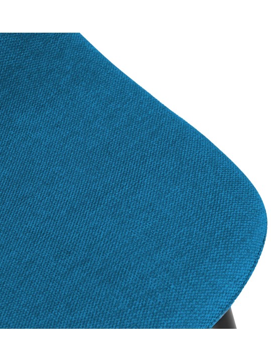 Set van 4 eetkamerstoelen Napier stof, blauw