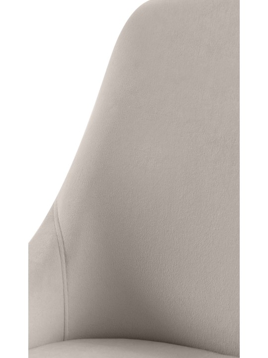 Set van 2 eetkamerstoelen Elmira fluweel goud, grijs