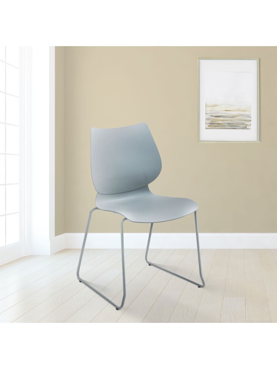 Set van 2 stoelen Houma, grijs