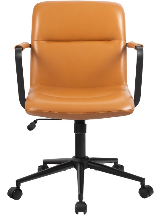 Bureaustoel Hilda echt leer, bruin