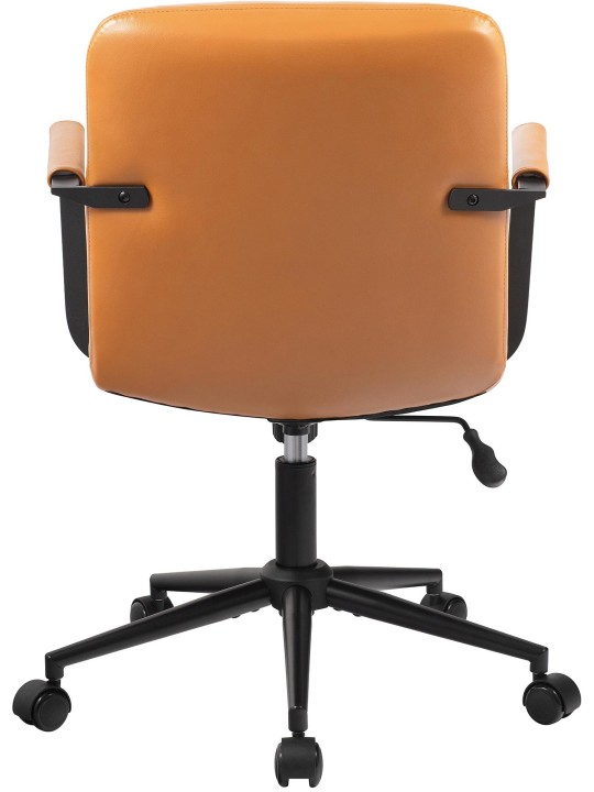 Bureaustoel Hilda echt leer, bruin