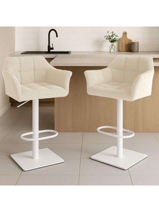 Barkruk Damaso W Snoer, crème Barkruk Damaso W Snoer, crème