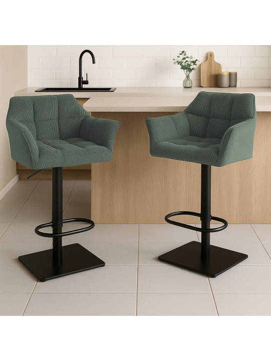 Barkruk Damaso B Cord, groen Barkruk Damaso B Cord, groen