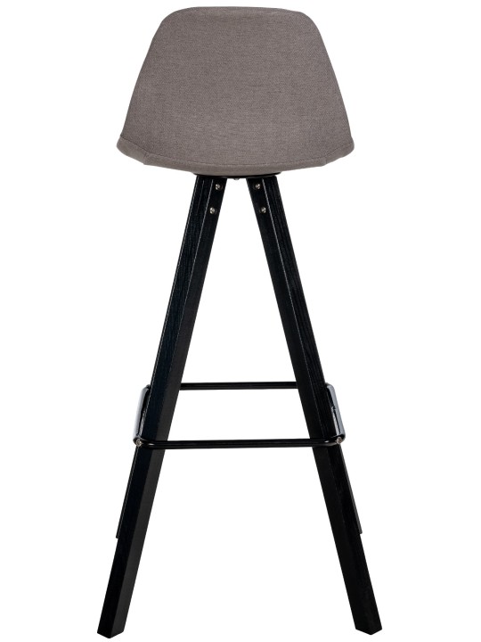 Set van 2 barkrukken Corbin stof vierkant, taupe