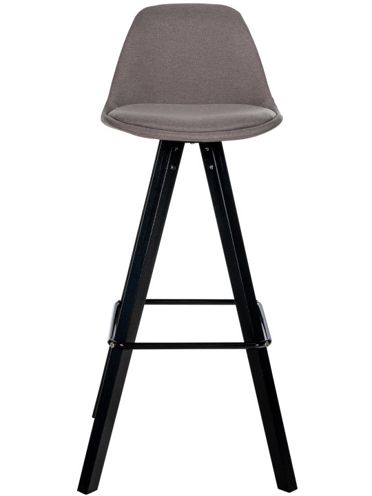 Set van 2 barkrukken Corbin stof vierkant, taupe