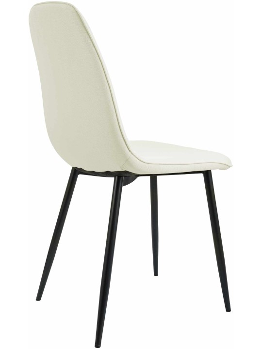 Set van 2 eetkamerstoelen Maryam stof, crème