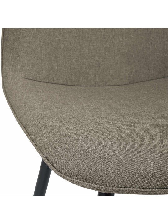 Set van 2 eetkamerstoelen Maryam stof, taupe
