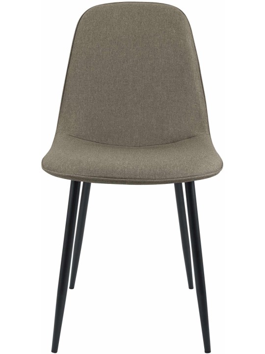 Set van 2 eetkamerstoelen Maryam stof, taupe