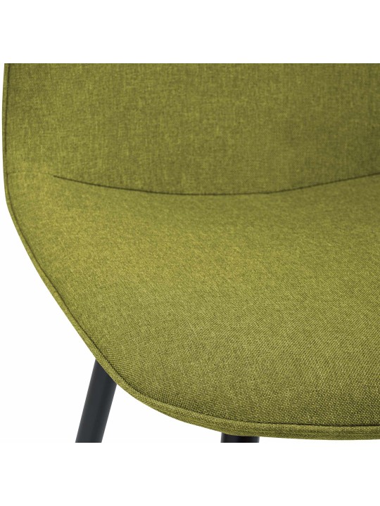 Set van 2 eetkamerstoelen Maryam stof, groen
