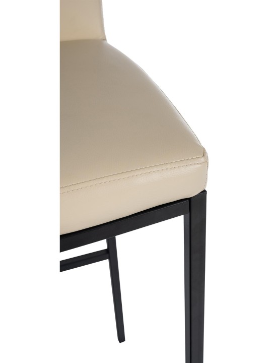 Set van 2 barkrukken Freeport kunstleer B, crème