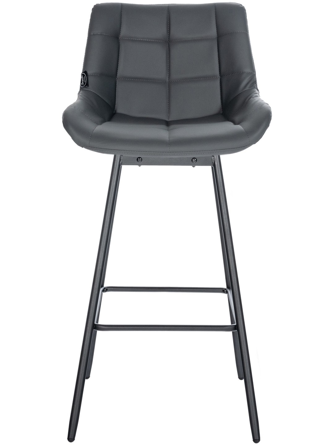 Set van 4 Weston draaibare barkrukken van kunstleer, grijs