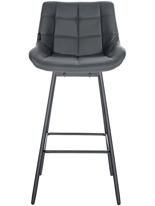 Set van 4 Weston draaibare barkrukken van kunstleer, grijs Set van 4 Weston draaibare barkrukken van kunstleer, grijs