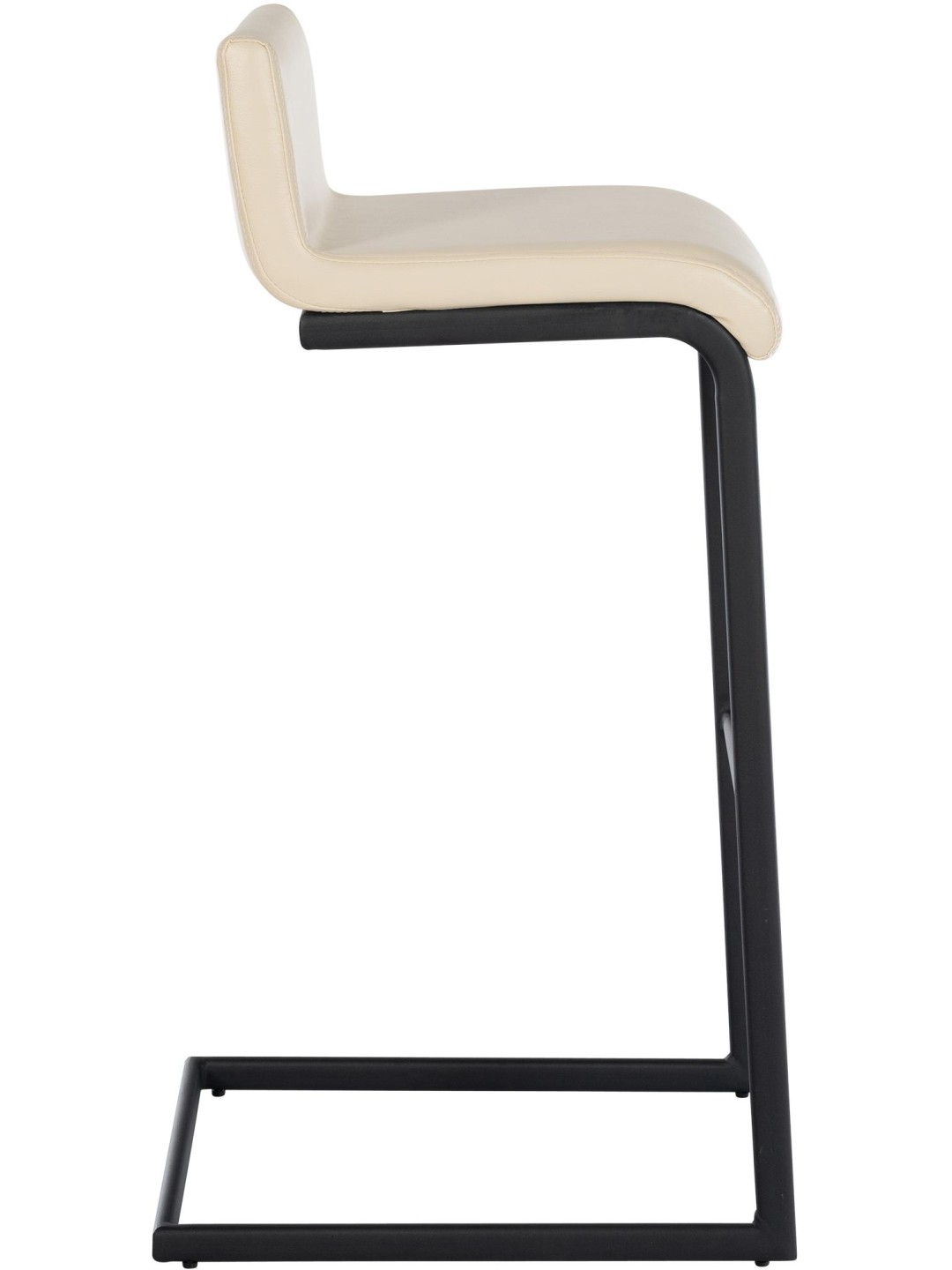 Set van 2 barkrukken Newport B kunstleer, crème