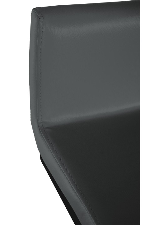 Set van 2 barkrukken Newport B kunstleer, donkergrijs