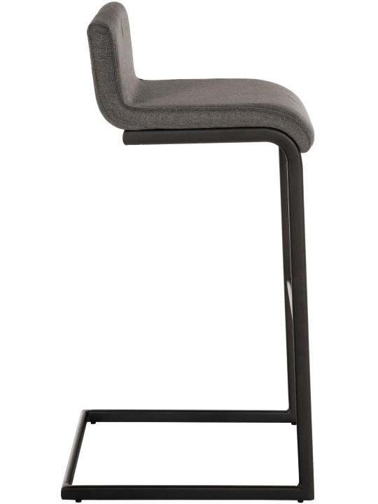 Set van 2 barkrukken Newport B stof, donkergrijs