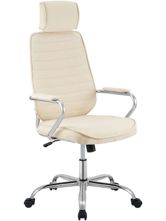 Bureaustoel Rako stof, crème