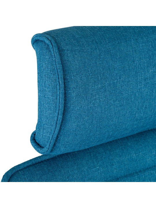 Bureaustoel Rako stof, blauw