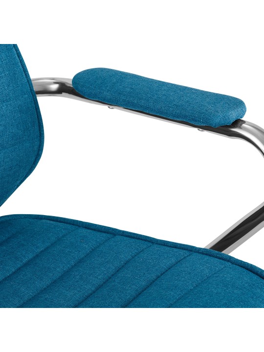 Bureaustoel Rako stof, blauw