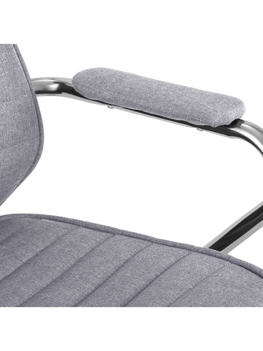 Bureaustoel Rako stof, lichtgrijs