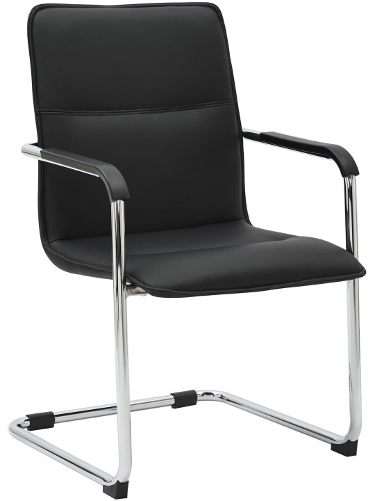 Bezoekersstoel Seattle, zwart