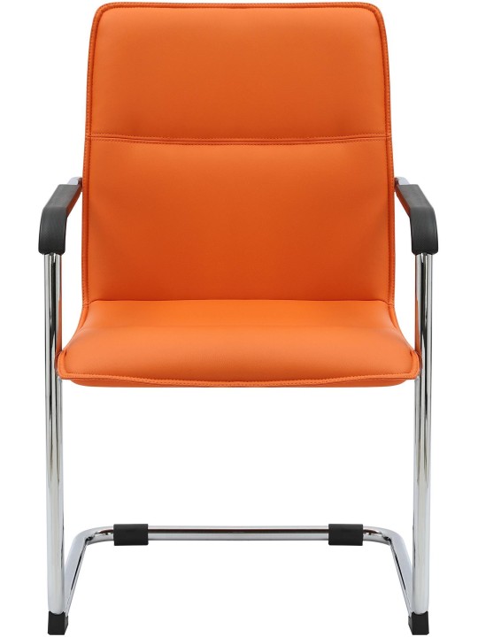 Set van 2 bezoekersstoelen Seattle, oranje