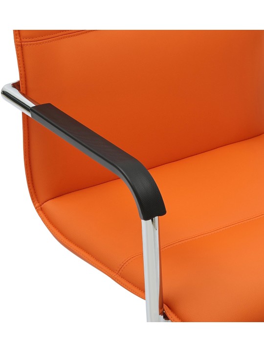 Set van 2 bezoekersstoelen Seattle, oranje