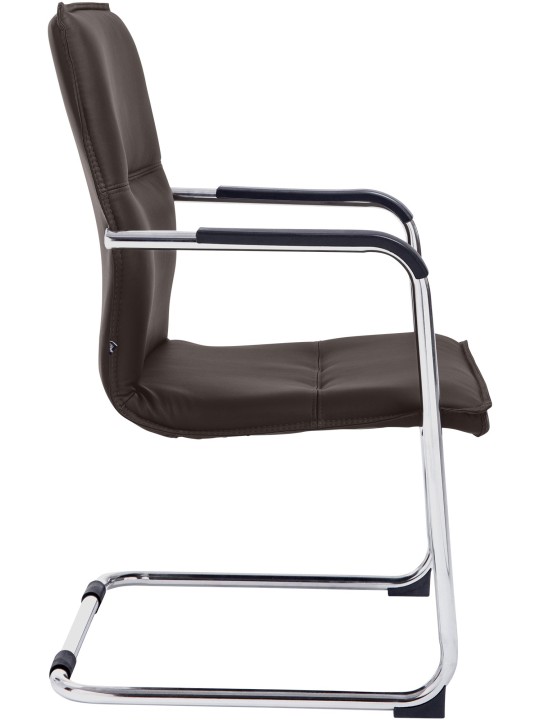 Set van 2 bezoekersstoelen Seattle, bruin